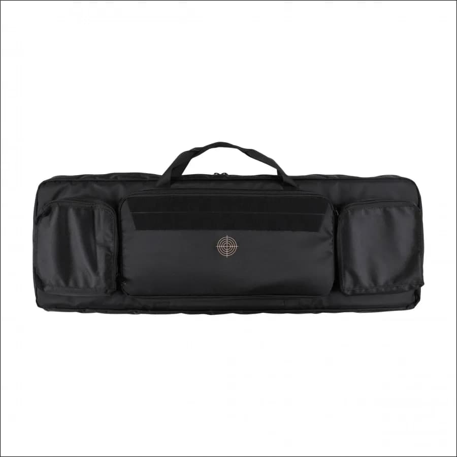 Pokrowiec na broń TACTICAL MAX02 dł. 1,05m h38, kolor czarny, haft celownik beżowy, na dwie jednostki